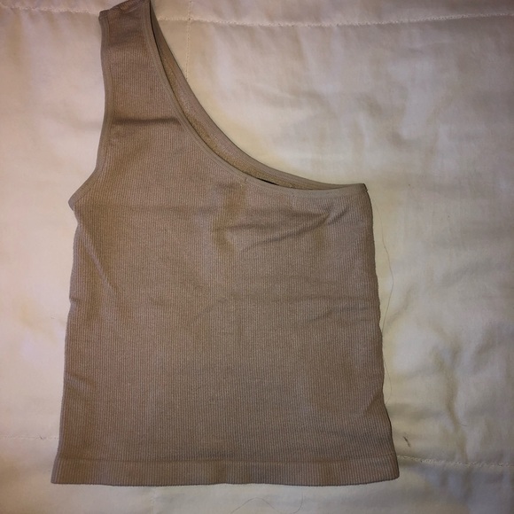 Tan one shoulder top - Picture 3 of 3